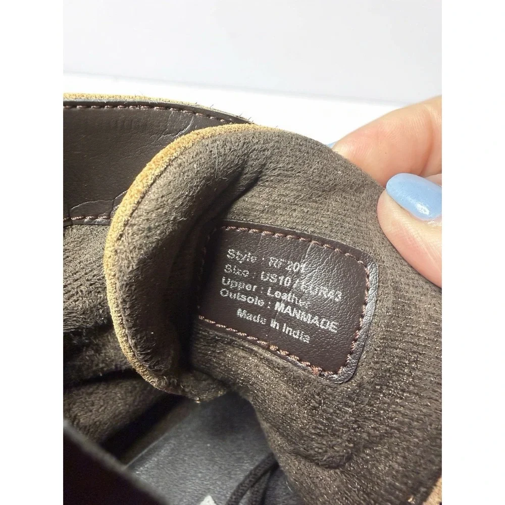 Reserved Footwear Men's Zero  Brown Leather Casual Boots Size 10M EUC